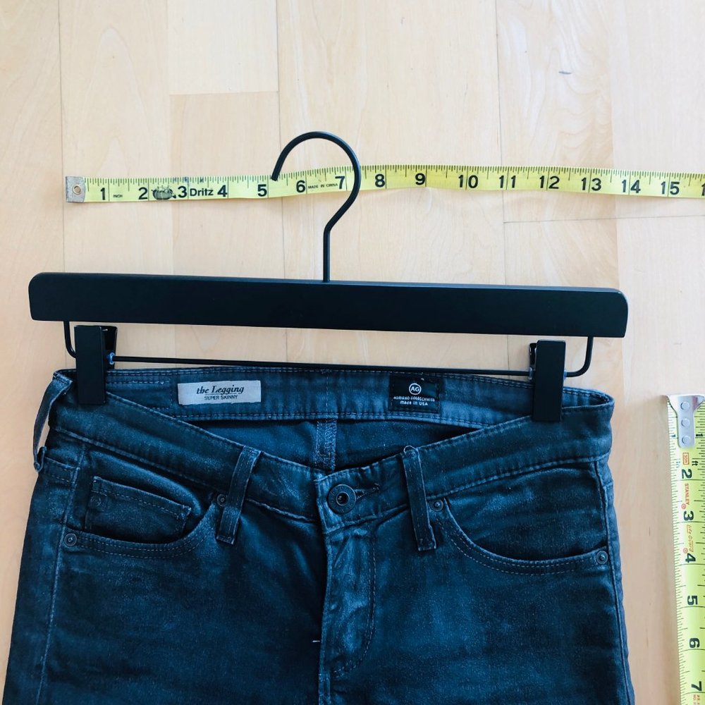 Adriano Goldschmied Faux Leather Super Skinny Jean - Picture 10 of 12
